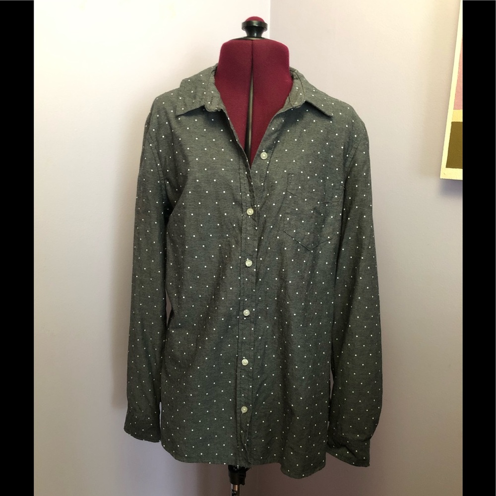 Old Navy Polka Dot Oxford Shirt
